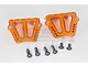 GPM Orange Aluminium Motor Heatsink Mount 2Pcs TXM018N-OR