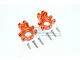 GPM Orange Aluminium Rear Hubs 2Pcs UDR022-OR