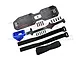 GPM Blue Aluminium Servo Mount & Carbon Fibre Battery Compartment Set GSLE0126A-B