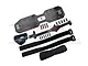 GPM Black Aluminium Servo Mount & Carbon Fibre Battery Compartment Set GSLE0126A-BK