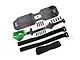 GPM Green Aluminium Servo Mount & Carbon Fibre Battery Compartment Set GSLE0126A-G
