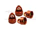 GPM Orange Aluminium Shock Top Cap 4Pcs SLEDP/CAP-OR