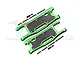 GPM Green Aluminium Rear Lower Suspension Arms 2Pcs w/ Carbon Fibre Protection Plates SLE056N-G