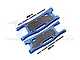 GPM Blue Aluminium Rear Lower Suspension Arms 2Pcs w/ Carbon Fibre Protection Plates SLE056N-B