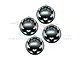 GPM Green Aluminium 17mm Flanged Wheel Nuts 4Pcs SLE005-G