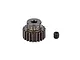 A Factory Team 21T aluminium pinion gear with a separate grub screw on a white background.