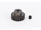 Factory Team 25T pinion gear with a small grub screw on a white background.