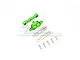 GPM Blue Aluminium Front Lower Suspension Arm Tie Bar Set TXMS008-G