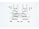 GPM Silver Aluminium Front Lower Suspension Arms 2Pcs MAG055-S