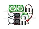 GPM Green Aluminium Adjustable Motor Heatsink w/ Dual Cooling Fans MAKX018FANA-G