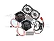GPM Black Aluminium Adjustable Motor Heatsink w/ Dual Cooling Fans MAKX018FANB-BK