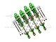 GPM Green Aluminium Front & Rear Adjustable Shocks Set MAK115135FR-G-S