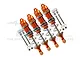 GPM Orange Aluminium Front & Rear Adjustable Shocks Set MAK115135FR-OR-S