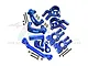 GPM Blue Aluminium Hubs & Steering Assembly Set SLE19212248-B