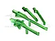 GPM Green Aluminium Chassis Brace Set SLE016FRN-G