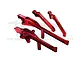 GPM Red Aluminium Chassis Brace Set SLE016FRN-R
