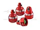GPM Red Aluminium Shock Caps 4Pcs TXMDP/CAP-R