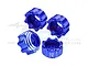 GPM Pro-Line Blue Aluminium 8x32 to 17mm Wheel Hex Adapters 4Pcs PL8X32+17/2-B