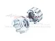 GPM Pro-Line Silver Aluminium 8x32 to 17mm Wheel Hex Adapters 2Pcs PL8X32+17-S