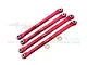 GPM Red Aluminium Front & Rear Lower Chassis Linkages 4Pcs UTB014FR-R