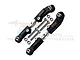 GPM Black Aluminium & Stainless Steel Adjustable Front Steering Links 2Pcs MAF162SN-BK