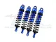 GPM Aluminium Front & Rear Shock Set 4Pcs - Blue SLE128143-B-BK