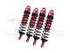 GPM Red Aluminium Front & Rear Shock Set 4Pcs SLE128143-R-BK
