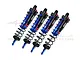 GPM Blue Aluminium Front & Rear Piggyback Shock Set 4Pcs SLE128143/LA-B-BK