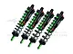 GPM Green Aluminium Front & Rear Piggyback Shock Set 4Pcs SLE128143/LA-G-BK