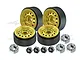 GPM 1.0" Gold Aluminium Beadlock Rims 4Pcs TRX4MZSP1220-GD