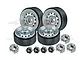 GPM 1.0" Silver Aluminium Beadlock Rims 4Pcs TRX4MZSP1220-S