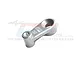 A silver GPM Racing aluminium 25T servo horn for RC cars, featuring a machined metal design with branding and tooth count engraved on the surface.