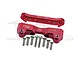 GPM Red Aluminium Front Suspension Arm Hinge Pin Retainer Set MAKX008A-R