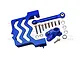 GPM Blue Aluminium 25T Servo Horn & Mount Set TXMS024A-B