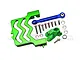 GPM Green Aluminium 25T Servo Horn & Mount Set TXMS024A-G