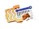 GPM Orange Aluminium 25T Servo Horn & Mount Set TXMS024A-OR