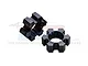GPM Black Aluminium 24mm Wheel Hexes 2Pcs TXM010/10MMN-BK