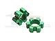 GPM Green Aluminium 24mm Wheel Hexes 2Pcs TXM010/10MMN-G