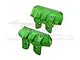 GPM Green Aluminium Front & Rear Bumper Set SLE330FR-G