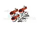 GPM 25T Orange Aluminium Servo Horn 3Pcs TRX4025TSN/3-OR