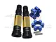 GPM Blue Hardened Steel Universal CVD Joints 2Pcs w/ Black Aluminium Wheel Hexes Set TXM8+2410/JT-B