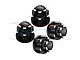 GPM Black Aluminium Wheel Locks 4Pcs MAKX005A-BK