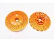GPM Orange Aluminium 24mm (+3mm Offset) Rear Claw Wheel Hexes 2Pcs TXM006R/DISK-OR