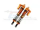 GPM Orange Aluminium 135mm Front Adjustable Piggyback Shocks 2Pcs UDR135F/L-OR-BEBK