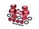 GPM Red Aluminium Front/Rear Hub Carriers (C-Hubs) 2Pcs w/ Bearings ER021A-R