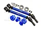 GPM Blue Aluminium CVD Driveshafts 2Pcs w/ Wheel Hexes & Locks TXMS143F/RSN-B