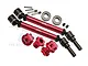 GPM Red Aluminium CVD Driveshafts 2Pcs w/ Wheel Hexes & Locks TXMS143F/RSN-R