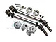 GPM Silver Aluminium CVD Driveshafts 2Pcs w/ Wheel Hexes & Locks TXMS143F/RSN-S