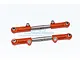 GPM Orange Aluminium Front Upper Adjustable Turnbuckles 2Pcs SLA054-OR