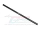 A black aluminium centre driveshaft for RC cars by GPM Racing, shown against a white background with a faint GPM logo watermark.